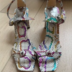 Alexandre Birman snake skin Iridescent Stiletto Heels